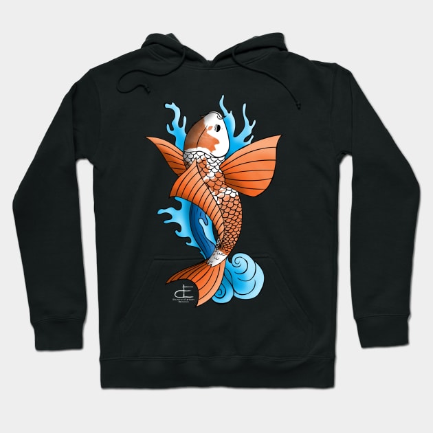 Japanese Koi Hoodie by DustinEatonWorks